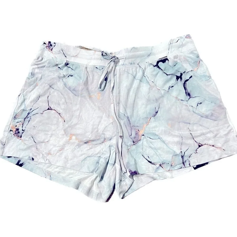New ALFANI Super-Soft Essential Pajama Shorts XL Marble dusty